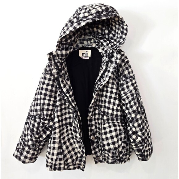 Mii Jackets & Blazers - MII Collection Au Musee Oversized Quilted Jacket Sz M Check Cotton streetwear‎